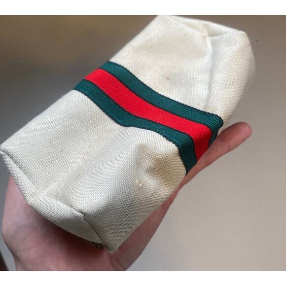 3 Stripe Vintage Travel Sewing Kit Coin Purse Compact Mirror Clutch - Picture 5 of 9